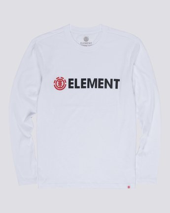 4 Blazin - Long Sleeve T-Shirt for Men White Q1LSA4ELF9 Element
