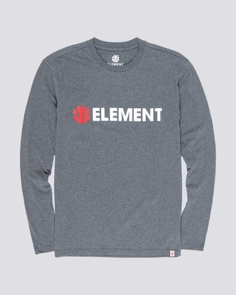 3 Blazin - Long Sleeve T-Shirt for Men Gray Q1LSA4ELF9 Element