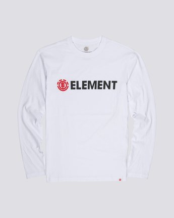 3 Blazin - Long Sleeve T-Shirt for Men White Q1LSA4ELF9 Element