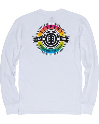 6 Medallian - Long Sleeve T-Shirt White Q1LSA5ELF9 Element