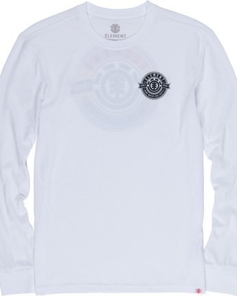5 Medallian - Long Sleeve T-Shirt White Q1LSA5ELF9 Element
