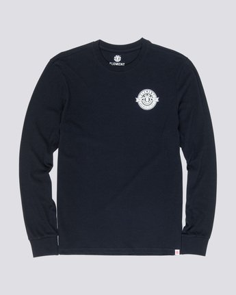 3 Medallian - Long Sleeve T-Shirt Black Q1LSA5ELF9 Element