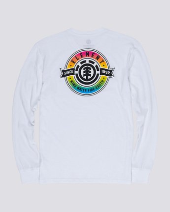 4 Medallian - Long Sleeve T-Shirt White Q1LSA5ELF9 Element