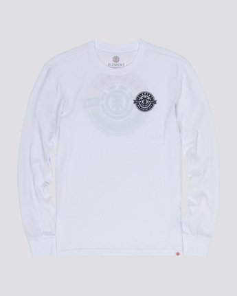 3 Medallian - Long Sleeve T-Shirt White Q1LSA5ELF9 Element