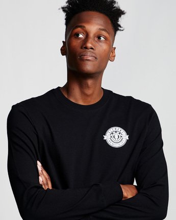 1 Medallian - Long Sleeve T-Shirt Black Q1LSA5ELF9 Element