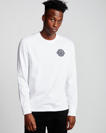 0 Medallian - Long Sleeve T-Shirt White Q1LSA5ELF9 Element