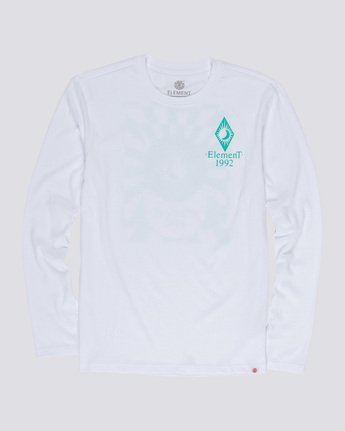 3 Ambience - Long Sleeve T-Shirt White Q1LSB2ELF9 Element