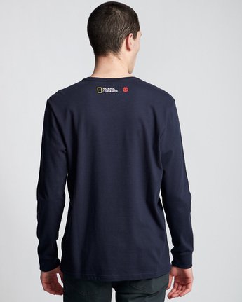 1 Ostrich Apse - Long Sleeve T-Shirt Blue Q1LSB4ELF9 Element