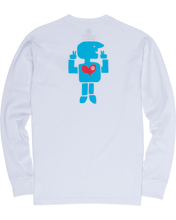 6 Barley - Long Sleeve T-Shirt White Q1LSC6ELF9 Element