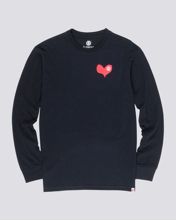 3 Barley - Long Sleeve T-Shirt Black Q1LSC6ELF9 Element