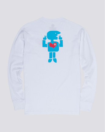 4 Barley - Long Sleeve T-Shirt White Q1LSC6ELF9 Element