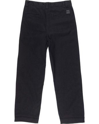 3 Big Chino - Wide Leg Trousers for Men Black Q1PTA5ELF9 Element