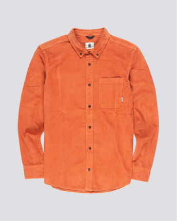 3 Lumber Cord - Long Sleeve Shirt Orange Q1SHA4ELF9 Element