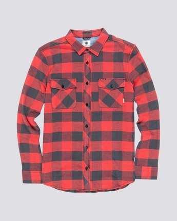 3 Tacoma 2Colors - Long Sleeve Shirt Red Q1SHA5ELF9 Element