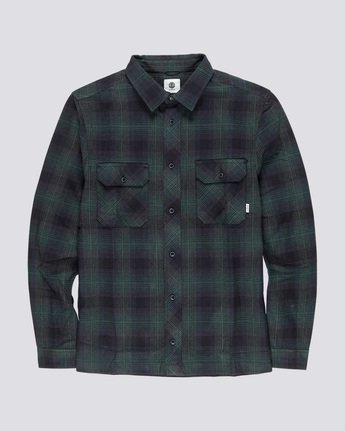 3 Wentworth Shadow - Long Sleeve Shirt Green Q1SHA7ELF9 Element