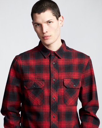 1 Wentworth Shadow - Long Sleeve Shirt Red Q1SHA7ELF9 Element
