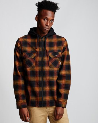 Wentworth Shadow - Hooded Long Sleeve Shirt Q1SHA8ELF9