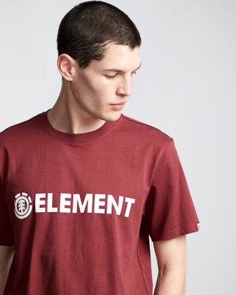 1 Blazin - Short Sleeve T-Shirt for Men Red Q1SSA6ELF9 Element