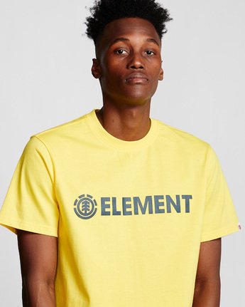 1 Blazin - Short Sleeve T-Shirt for Men Yellow Q1SSA6ELF9 Element
