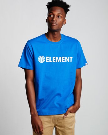0 Blazin - Short Sleeve T-Shirt for Men Blue Q1SSA6ELF9 Element