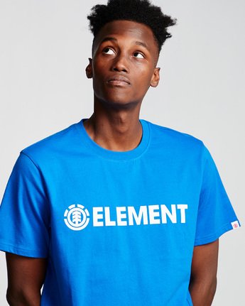 1 Blazin - Short Sleeve T-Shirt for Men Blue Q1SSA6ELF9 Element
