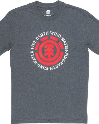 4 Seal - Short Sleeve T-Shirt for Men Gray Q1SSA8ELF9 Element