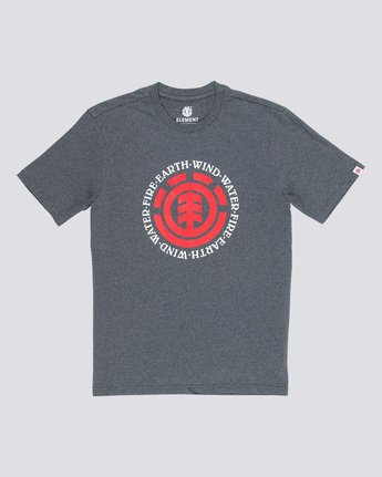 3 Seal - Short Sleeve T-Shirt for Men Gray Q1SSA8ELF9 Element