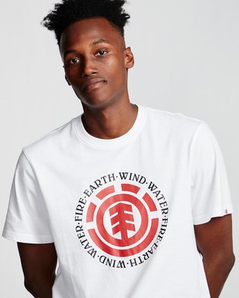 1 Seal - Short Sleeve T-Shirt for Men White Q1SSA8ELF9 Element