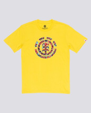 3 Multi Icon - T-Shirt Yellow Q1SSB1ELF9 Element