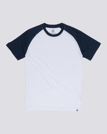 3 Basic Raglan - T-Shirt Blue Q1SSC3ELF9 Element