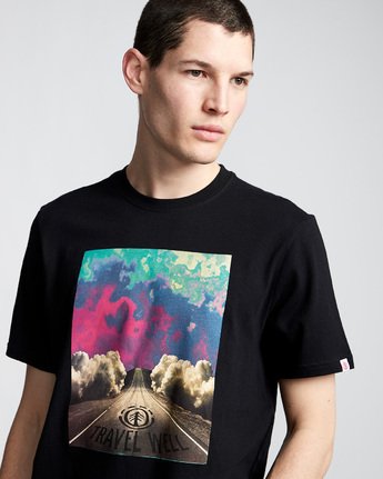 1 Lush - T-Shirt Black Q1SSD4ELF9 Element