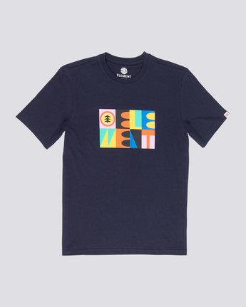 3 Barren - T-Shirt Blue Q1SSD6ELF9 Element