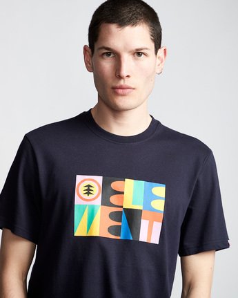 1 Barren - T-Shirt Blue Q1SSD6ELF9 Element