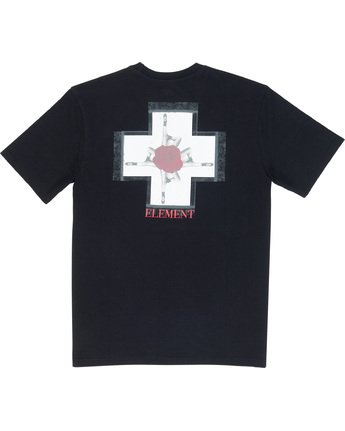 6 Burst - T-Shirt Black Q1SSE1ELF9 Element