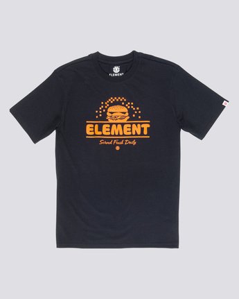 3 Burger - T-Shirt Black Q1SSE7ELF9 Element
