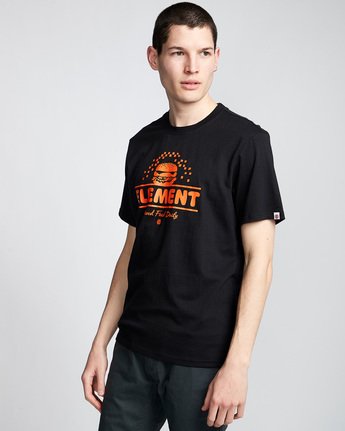 0 Burger - T-Shirt Black Q1SSE7ELF9 Element