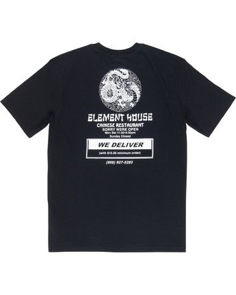 6 Delivery - T-Shirt Black Q1SSE9ELF9 Element