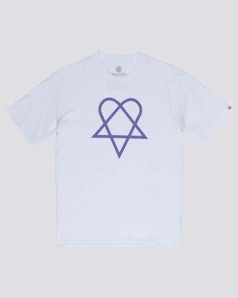 3 Margera - T-Shirt White Q1SSG8ELF9 Element