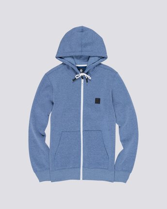 3 Heavy - Zip-Up Hoodie Blue Q1ZHA1ELF9 Element