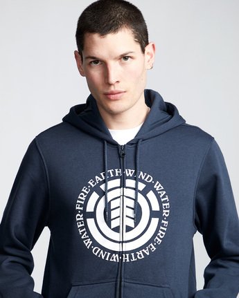 1 Seal - Zip-Up Hoodie Blue Q1ZHA2ELF9 Element