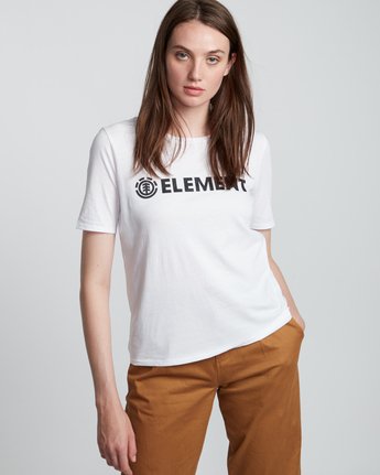 Element Logo - Organic Cotton Short Sleeve T-Shirt for Women  S3SSA1ELP0