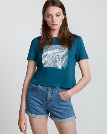 Christa Crop - Organic Cotton Short Sleeve T-Shirt for Women  S3SSA9ELP0