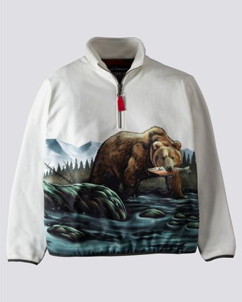 Nigel Cabourn Lake - 1/4 Zip Fleece for Men  U1WAA5ELF0