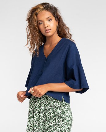 Salto Indigo - Short Sleeve Shirt for Women  W3SHB4ELP1