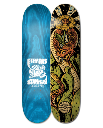 8.5" Timber High Dry Snake - Skateboard Deck  W4DCB7ELP1