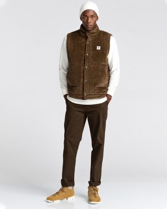 Woodland Corduroy - Water-Resistant Body Warmer for Men  Z1JKE2ELF1