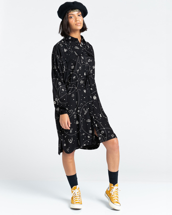 Hazel - Oversized Midi Shirt Dress for Women  Z3DRC8ELF1