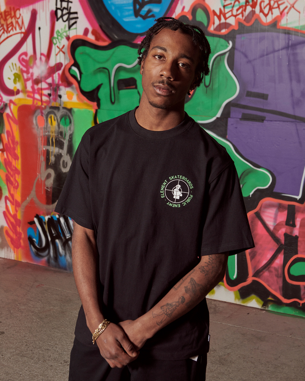 PUBLIC ENEMY X ELEMENT LOGO SHORT SLEEVE T-SHIRT | Element