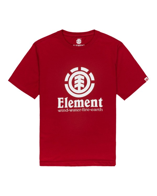 0 Vertical - Short Sleeve T-Shirt for Boys Red N2SSC8ELP9 Element