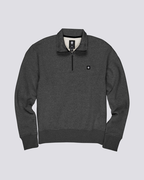 0 92 Track - 1/4 Zip Sweatshirt for Men Gray S1CRA2ELP0 Element